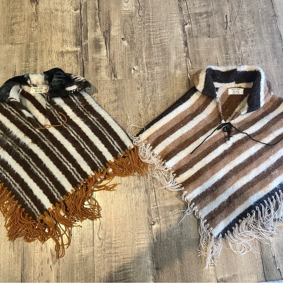 Alpaca poncho made in Peru, 100% alpaca, 100% warm. Made in Peru  vintage. - Picture 2 of 11